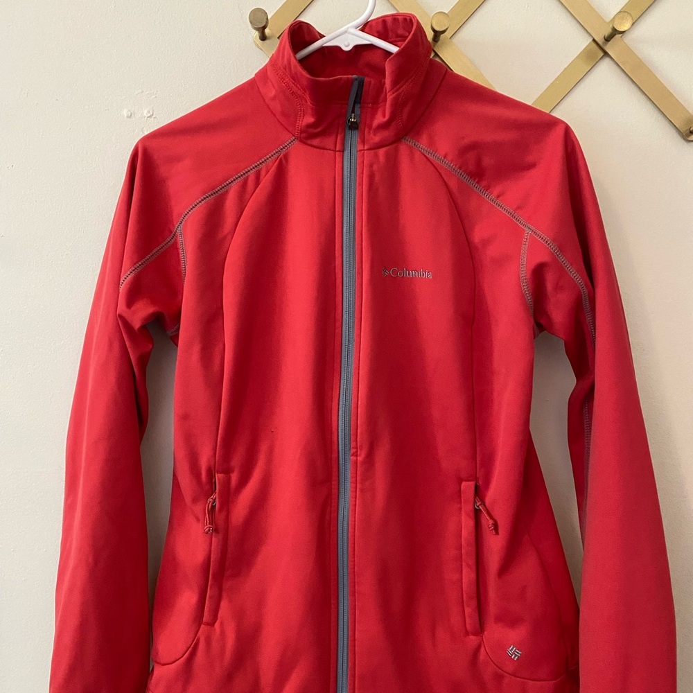 Columbia Red Ski Jacket Vibrant Snow Coat